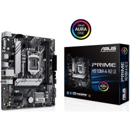 Материнская плата ASUS PRIME H510M-A R2.0 LGA1200 2xDDR4 4xSATA3 M.2 D-Sub HDMI DP mATX