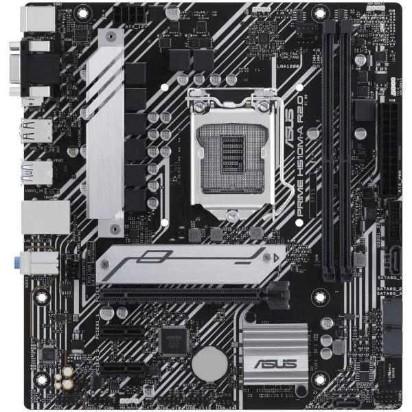 Материнская плата ASUS PRIME H510M-A R2.0 LGA1200 2xDDR4 4xSATA3 M.2 D-Sub HDMI DP mATX купить с доставкой