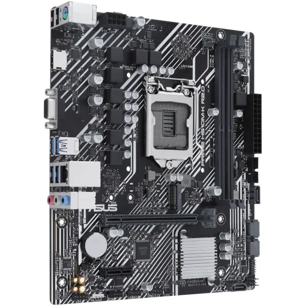 Материнская плата ASUS PRIME H510M-K R2.0 LGA1200 2xDDR4 4xSATA3 1xM.2 D-Sub HDMI mATX купить с доставкой