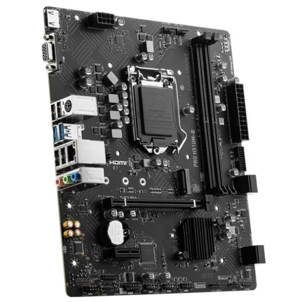 Материнская плата MSI PRO H510M-B LGA1200 iH510 2xDDR4 4xSATA3 1xM.2 VGA HDMI mATX купить с доставкой