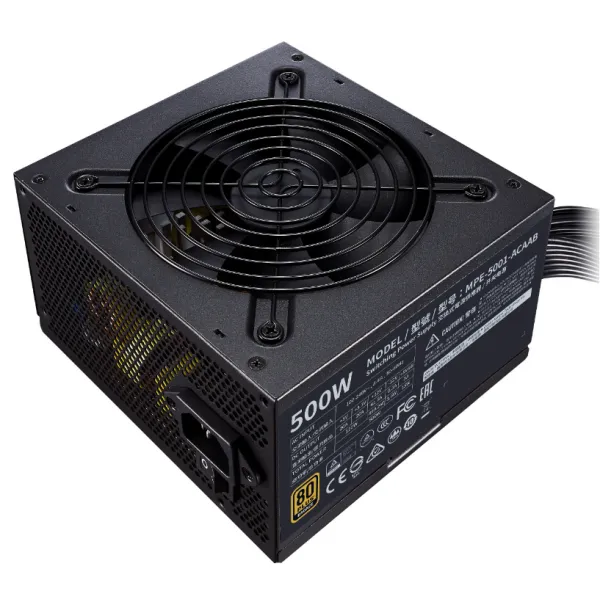 Блок питания Cooler Master MWE 500 BRONZE V2 500W Non Modular, Active PFC, вент. 12см, MPE-5001-ACAAB-EU купить с доставкой