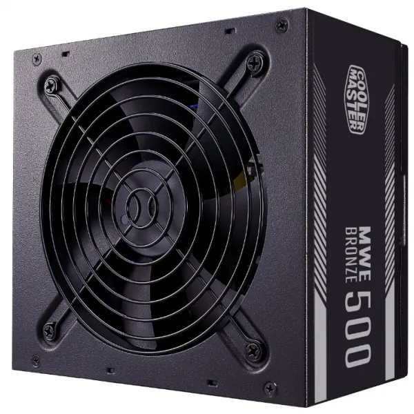 Блок питания Cooler Master MWE 500 BRONZE V2 500W Non Modular, Active PFC, вент. 12см, MPE-5001-ACAAB-EU купить с доставкой