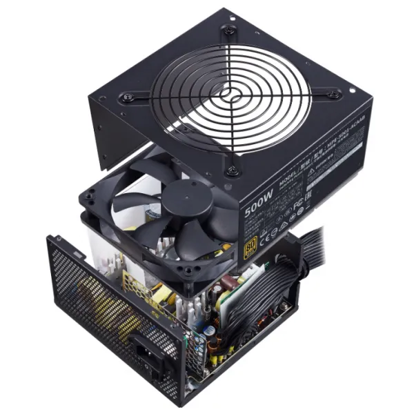 Блок питания Cooler Master MWE 500 BRONZE V2 500W Non Modular, Active PFC, вент. 12см, MPE-5001-ACAAB-EU купить с доставкой