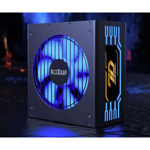 Блок питания с подсветкой RGB PCCooler GI-P550, 550W, Full Modular, 80+ GOLD, ARGB Fan 140mm, GI-P550 купить с доставкой