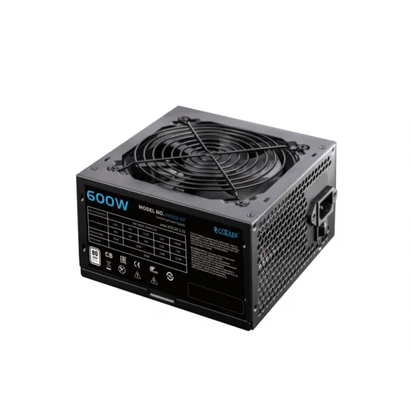 Блок питания PCCooler HW600-NP, 600W, Non Modular, 80+, Fan 120mm,  50,000 Hours HW600-NP купить с доставкой