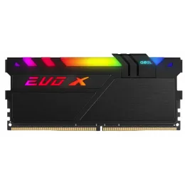 Оперативная память  16GB Kit (2x8GB) GEIL DDR4 PC4-25600 3200MHz EVO X II Black с RGB подсветкой 16-18-18-36 GEXSB416GB3200C16ADC Retail Pack