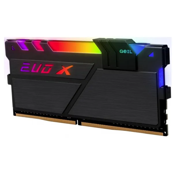 Оперативная память c RGB подсветкой 16GB Kit (2x8GB) GEIL DDR4 PC4-28800 3600MHz EVO X II RGB Black 18-22-22-42 GEXSB416GB3600C18BDC купить с доставкой