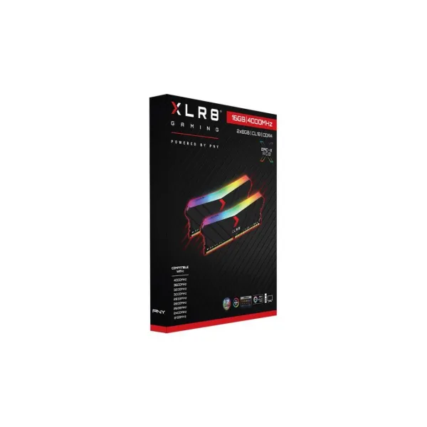 Оперативная память 16GB Kit(2x8Gb) DDR4 4000MHz PNY XLR8 Gaming EPIC-X RGB PC4-32000 18-20-20-40 1.35V MD16GK2D4400018XRGB купить с доставкой