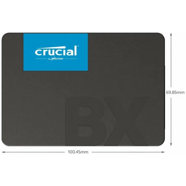 Твердотельный накопитель 240Gb SSD Crucial BX500 3D NAND 2.5” SATA3 R540Mb/s W500MB/s 7mm CT240BX500SSD1 купить с доставкой