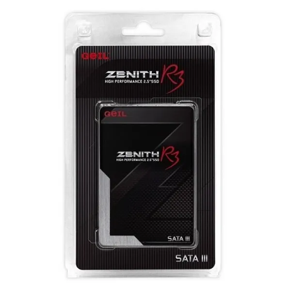 Твердотельный накопитель 1000GB SSD GEIL GZ25R3-1TB ZENITH R3 Series 2.5” SSD SATAIII Чтение 550MB/s, Запись 510MB/s Retail Box купить с доставкой