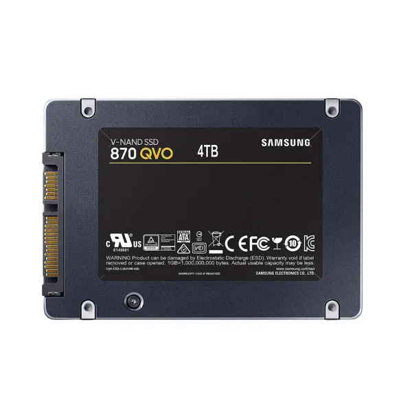 Твердотельный накопитель 4000GB SSD Samsung 870 QVO 2.5” SATA3 R560Mb/s W530MB/s MZ-77Q4T0BW купить с доставкой