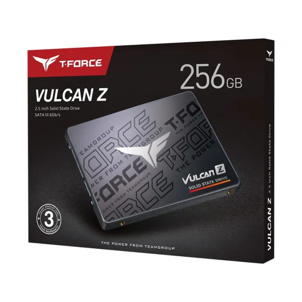 Твердотельный накопитель  256GB SSD TeamGroup T-FORCE VULCAN Z 2.5” SATA3 R520Mb/s, W450MB/s T253TZ256G0C101 купить с доставкой