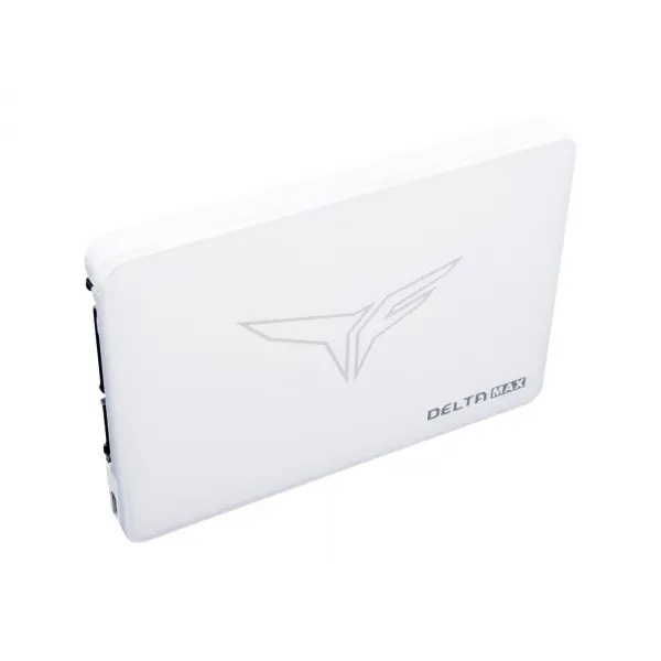 Твердотельный накопитель  512GB SSD TeamGroup T-FORCE Delta Max Lite, ARGB, 2.5” SATA3 R550Mb/s, W500MB/s T253TM512G0C425 White купить с доставкой