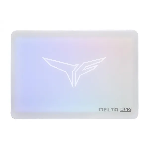 Твердотельный накопитель  512GB SSD TeamGroup T-FORCE Delta Max Lite, ARGB, 2.5” SATA3 R550Mb/s, W500MB/s T253TM512G0C425 White купить с доставкой