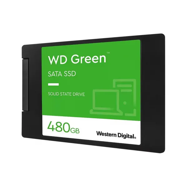 Твердотельный накопитель 480GB SSD WD Серия GREEN 2.5” SATA3 R545Mb/s W465Mb/s  Толщина 7мм WDS480G3G0A купить с доставкой