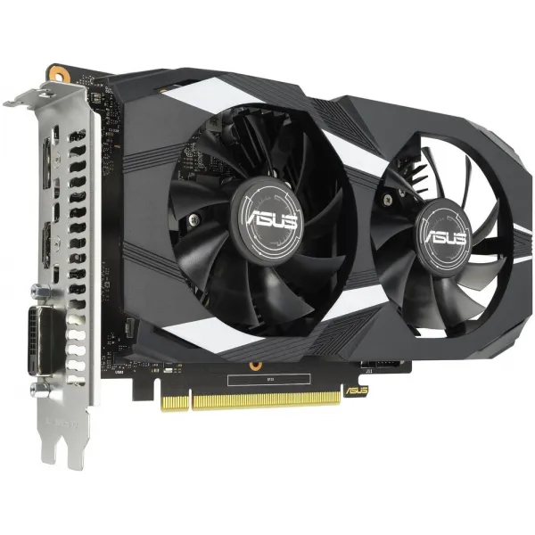 Видеокарта ASUS GeForce GTX1650 OC 4Gb GDDR6 128bit DVI HDMI DP HDCP DUAL-GTX1650-O4GD6-P-V2 купить с доставкой