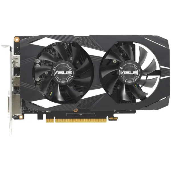 Видеокарта ASUS GeForce GTX1650 OC 4Gb GDDR6 128bit DVI HDMI DP HDCP DUAL-GTX1650-O4GD6-P-V2 купить с доставкой