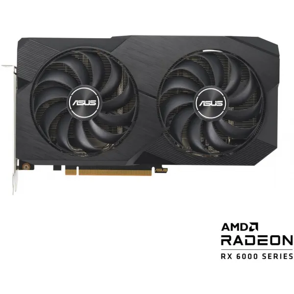 Видеокарта ASUS AMD Radeon RX 6600 8GB GDDR6 128-bit HDMI 3xDP HDCP DUAL-RX6600-8G-V2 купить с доставкой