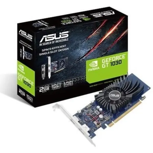 Видеокарта ASUS GeForce GT1030 2GB 64bit GDDR5 6008MHz 1xHDMI 1xDP HDCP GT1030-2G-BRK купить с доставкой