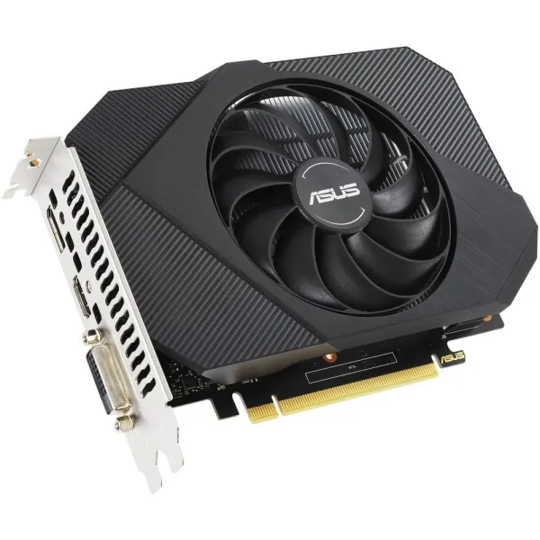 Видеокарта ASUS GeForce GTX1650 4Gb GDDR6 128bit DVI HDMI DP HDCP PH-GTX1650-O4GD6 купить с доставкой