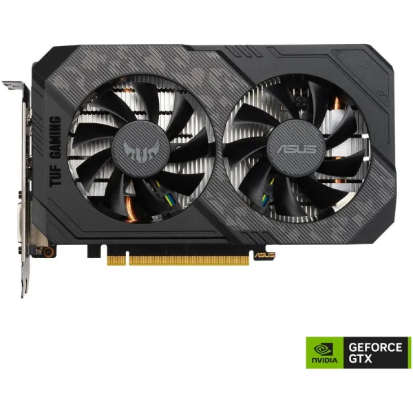 Видеокарта ASUS GeForce GTX1650 4Gb GDDR6 128bit DVI HDMI DP HDCP TUF-GTX1650-4GD6-P-V2-GAMING купить с доставкой