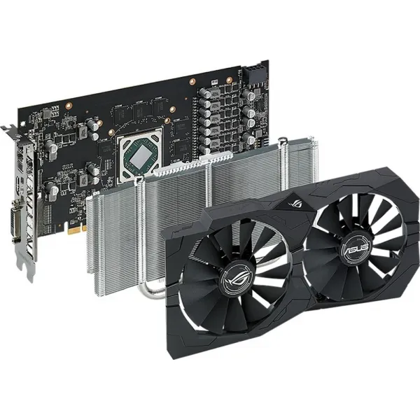 Видеокарта ASUS AMD Radeon RX 560 4GB GDDR5 128-bit HDMI DVI HDCP ROG-STRIX-RX560-4G-V2-GAMING купить с доставкой