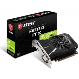 Видеокарта MSI GeForce GT1030 AERO ITX 2GD4 OC 2Gb DDR4 64bit DVI HDMI