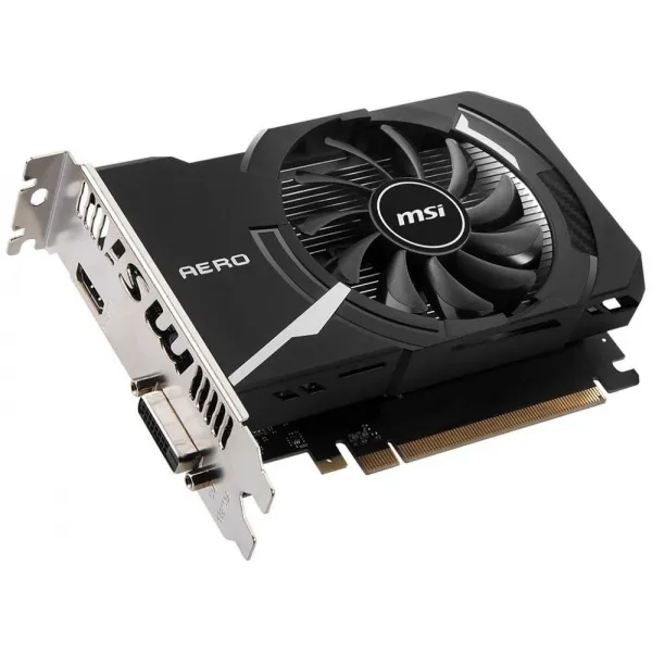 Видеокарта MSI GeForce GT1030 AERO ITX 2GD4 OC 2Gb DDR4 64bit DVI HDMI купить с доставкой