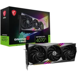 Видеокарта MSI GeForce RTX 4070 TI GAMING X TRIO 12G, 12G GDDR6X 192-bit HDMI 3xDP RTX 4070 TI GAMING X TRIO 12G