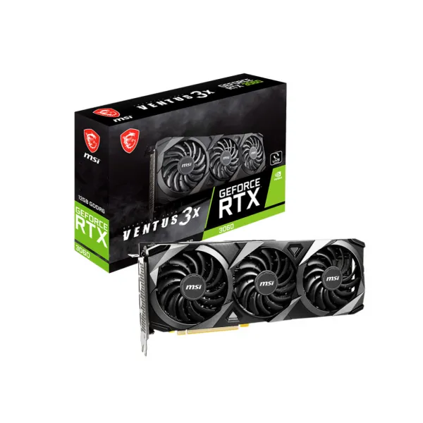 Видеокарта MSI GeForce RTX3060 VENTUS 3X 12G, 12G GDDR6 192-bit HDMI 3xDP RTX 3060 VENTUS 3X 12G купить с доставкой